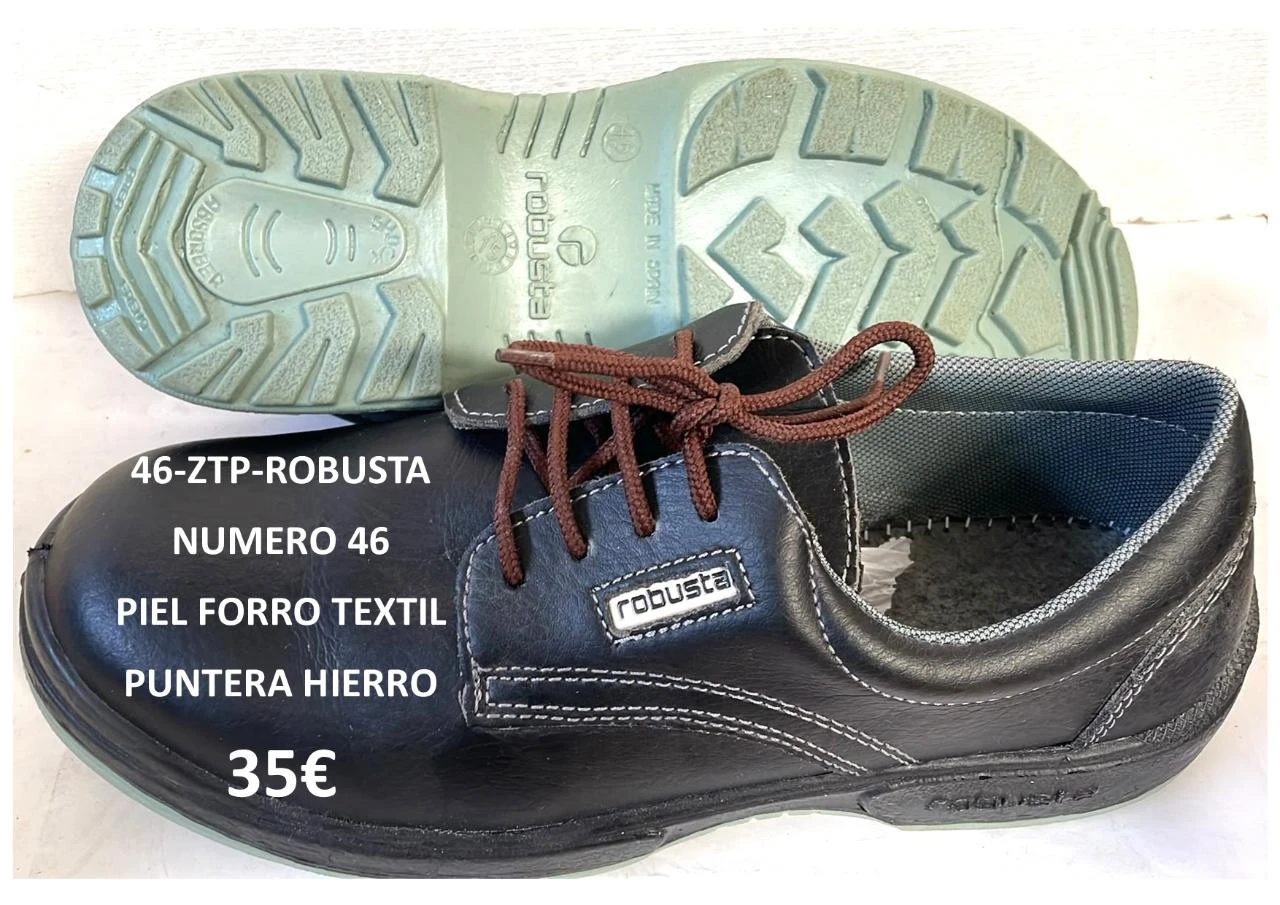 ZAPATO PIEL CON PUNTERA REFORZADA Nº 46